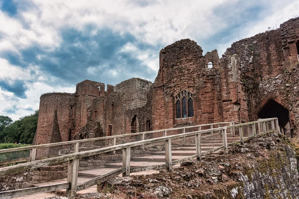 Goodrich Castle entrance walkway